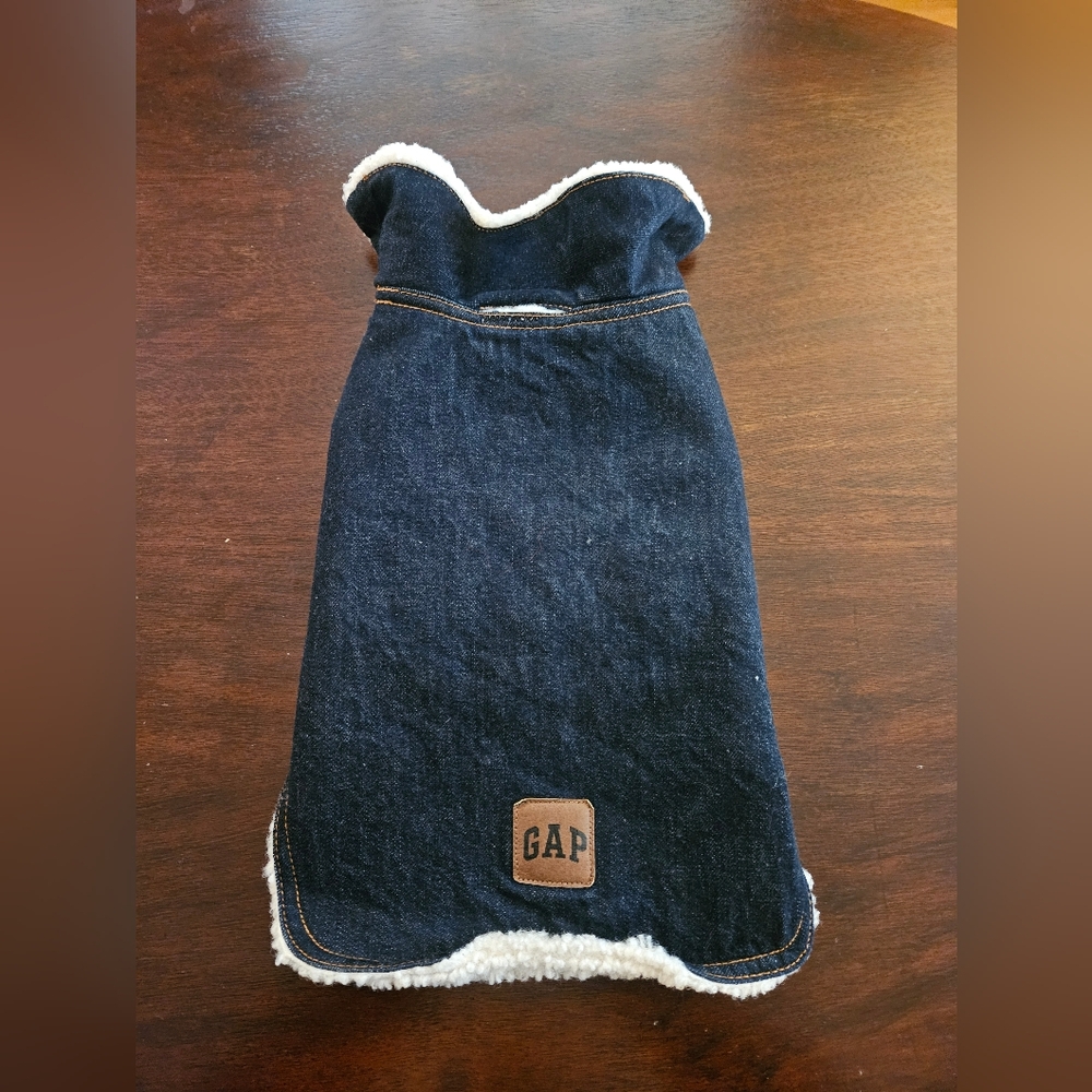 GAP Denim Dog Jacket with Sherpa Lining